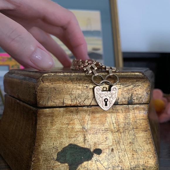 Rare Vintage 9k Heart Padlock with very NICE WEIGHT ❤️ - Picture 7 of 10